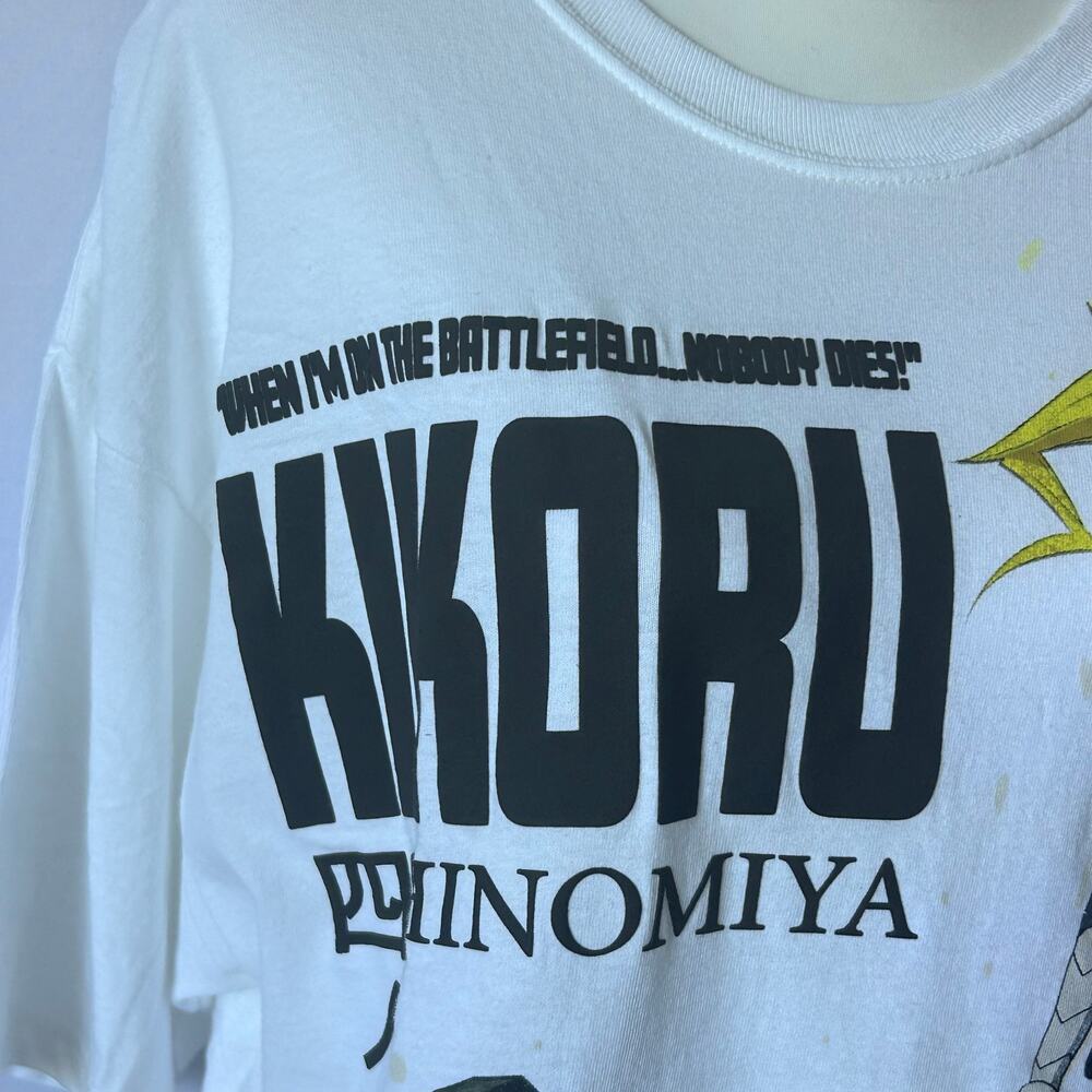 NWT Kaiju No. 8 Kikoru Shinomiya Oversized Graphic Tee White XL